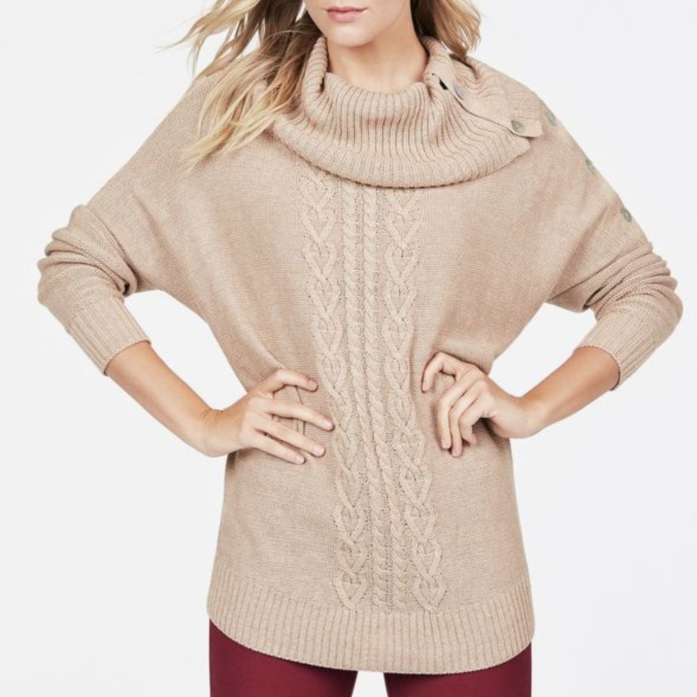 Dolman Side Button Sweater - Picture 2 of 4